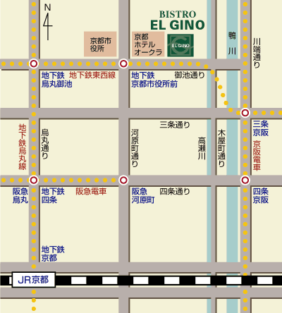 Bistro Elgino Map